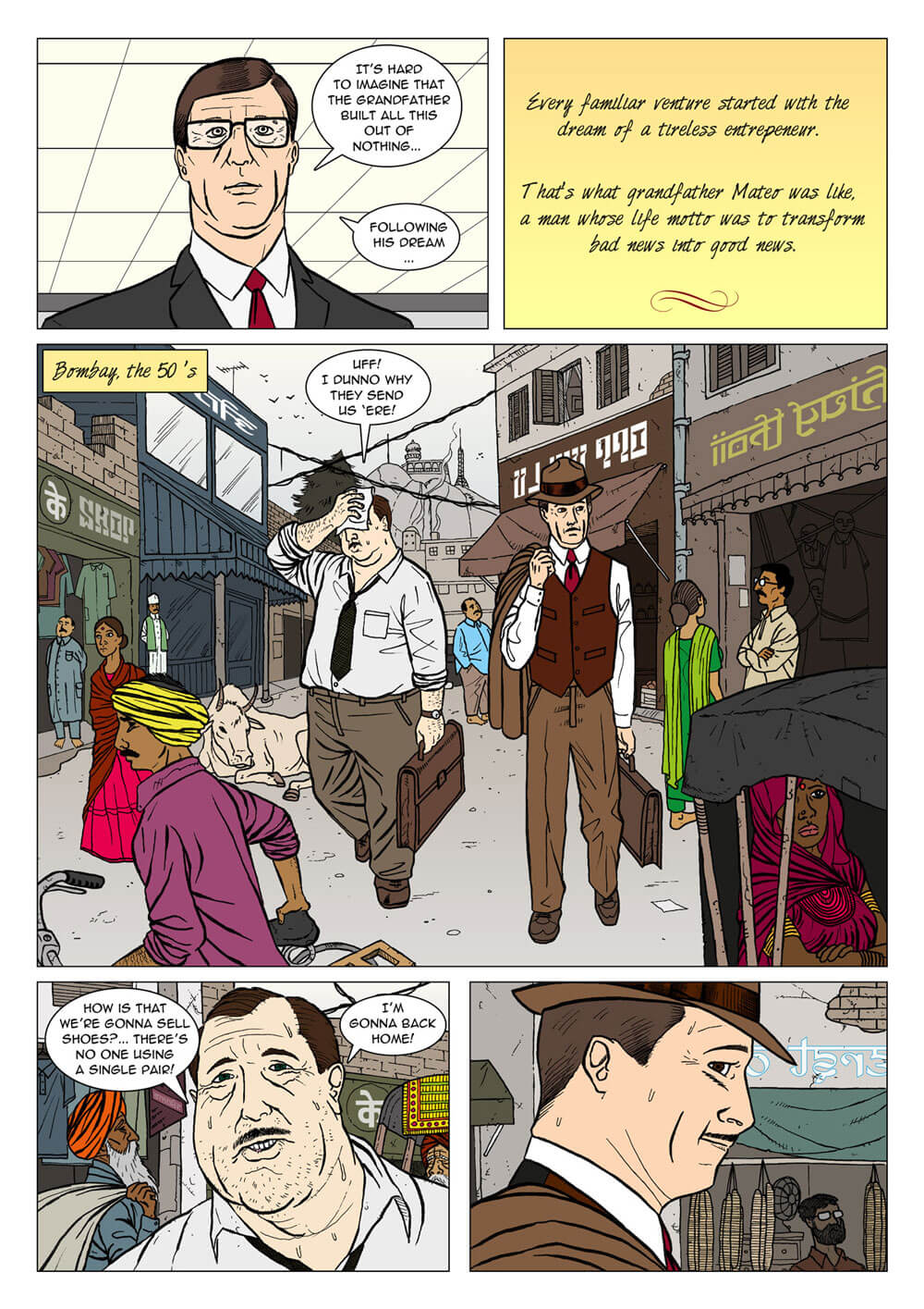 Archipielago produces comics to illustrate family business stories.