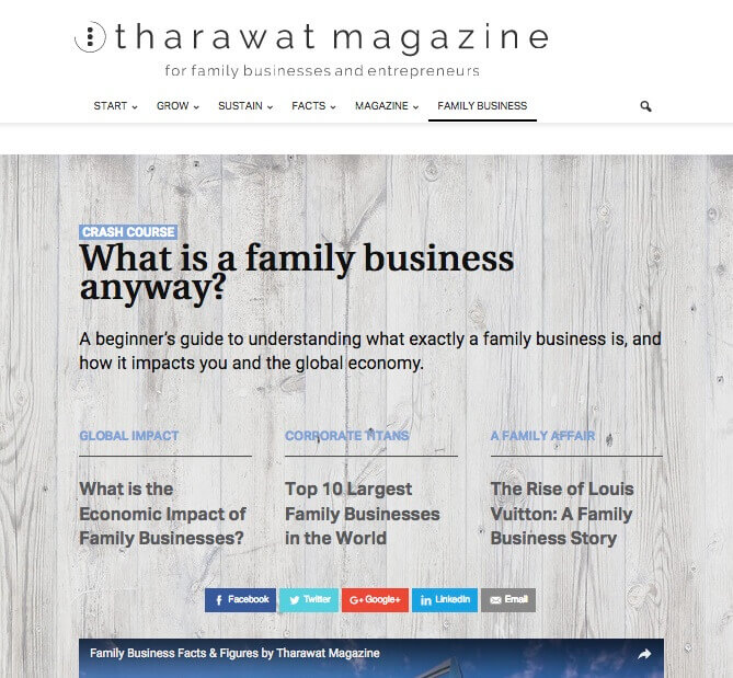 Family Business Portal
