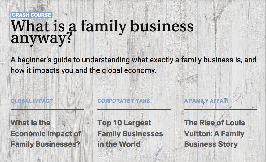 Family Business Portal