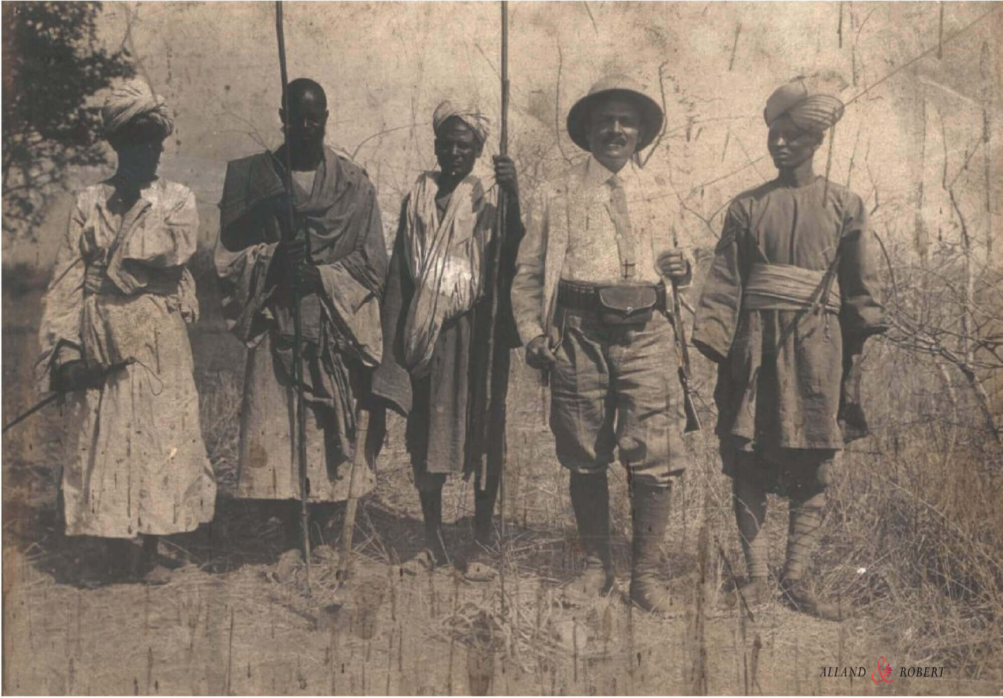 PICTURE: Founder Francisque Alland in Africa, courtesy of Alland and Robert