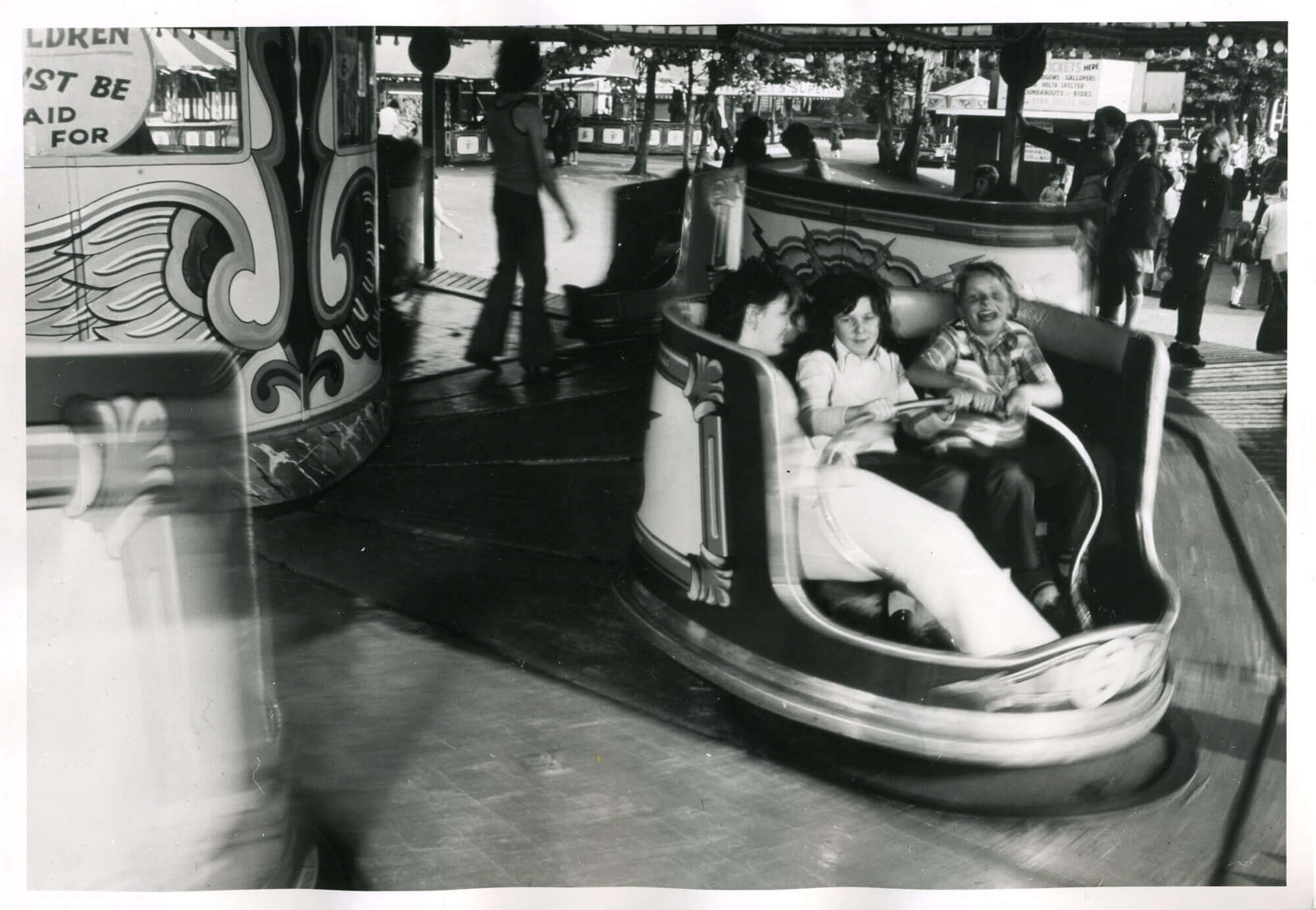 ￼PICTURE: Children on rides in Drayton Manor, ca.1970, courtesy of Drayton Manor
