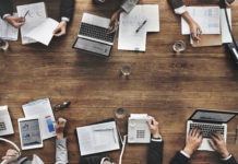 People working at a Desk