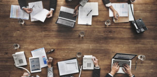 People working at a Desk