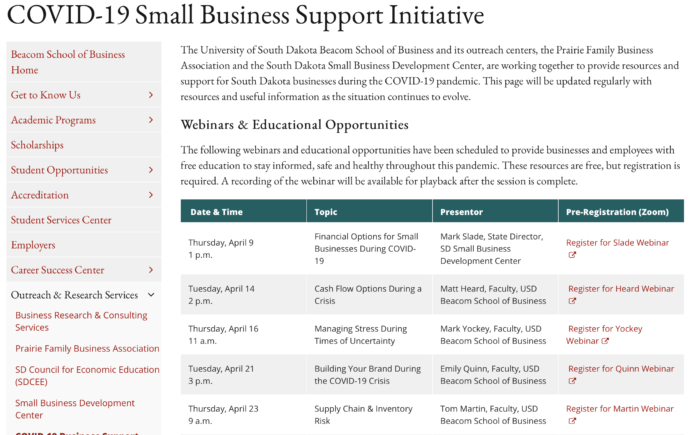 COVID-19 Small Business Support Initiative