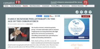 Family Business Philanthropy in the Age of the Coronavirus
