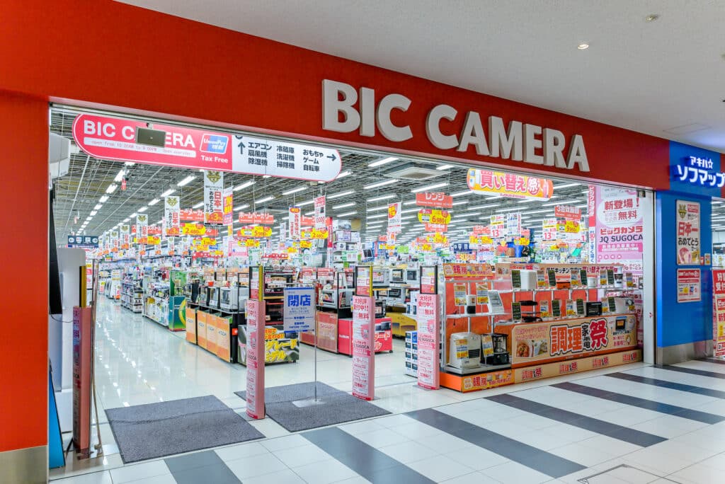 Bic Camera Shop in Japan. Image via Shutterstock