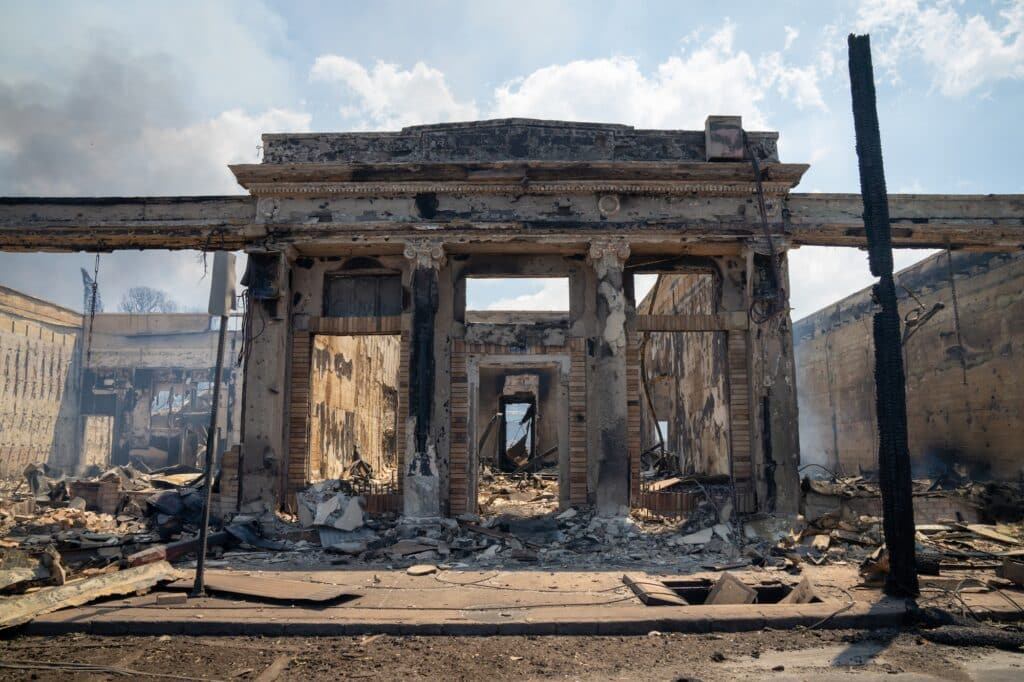 Fire Damage in Maui