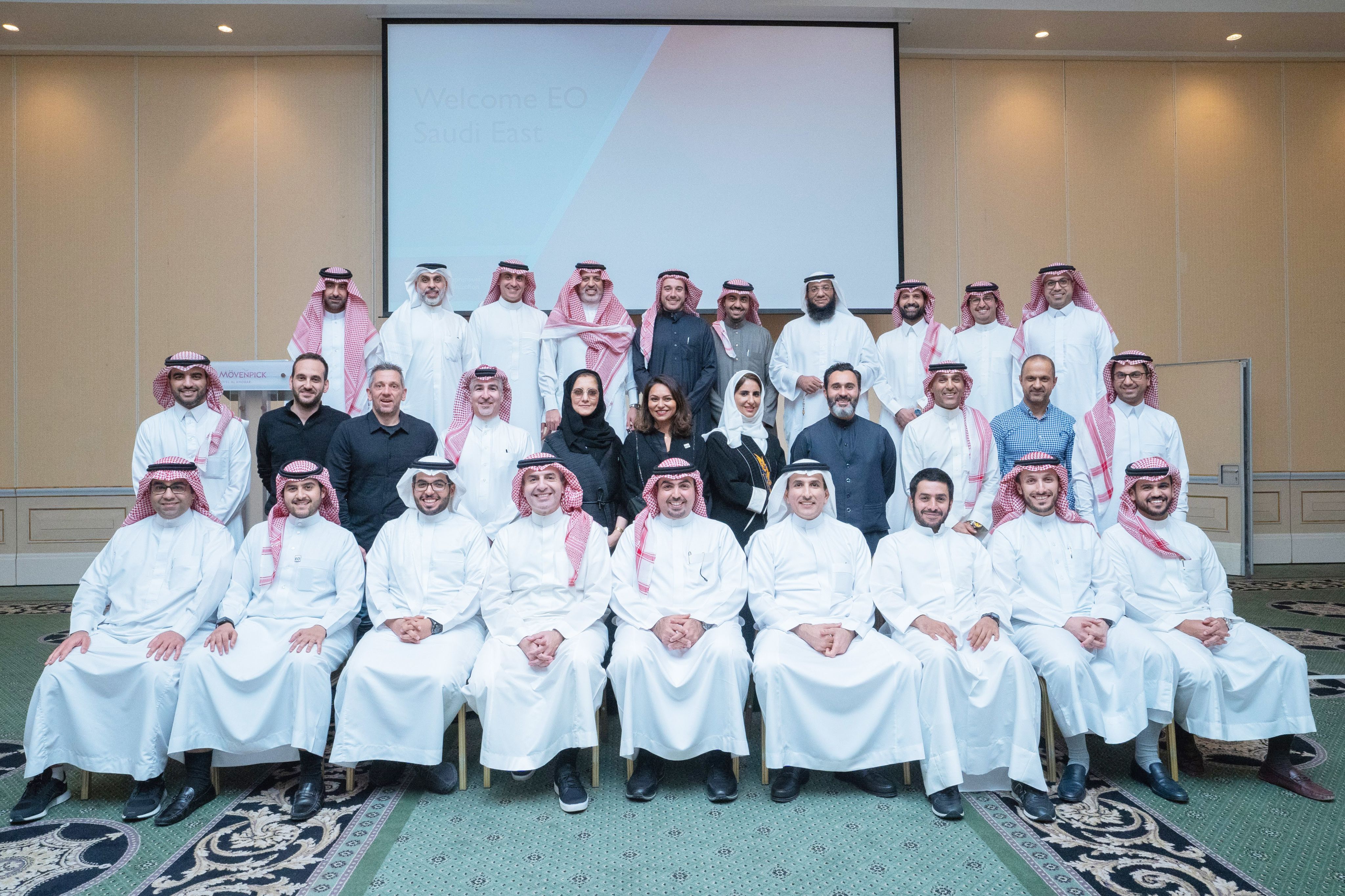 Abdulrahman with the Entrepreneurs Organization; image courtesy of AWN