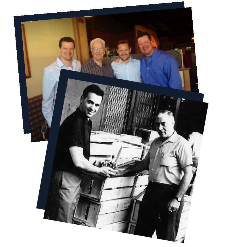 John Sr on the left with an unknown customer circa 1960; image courtesy of State Garden